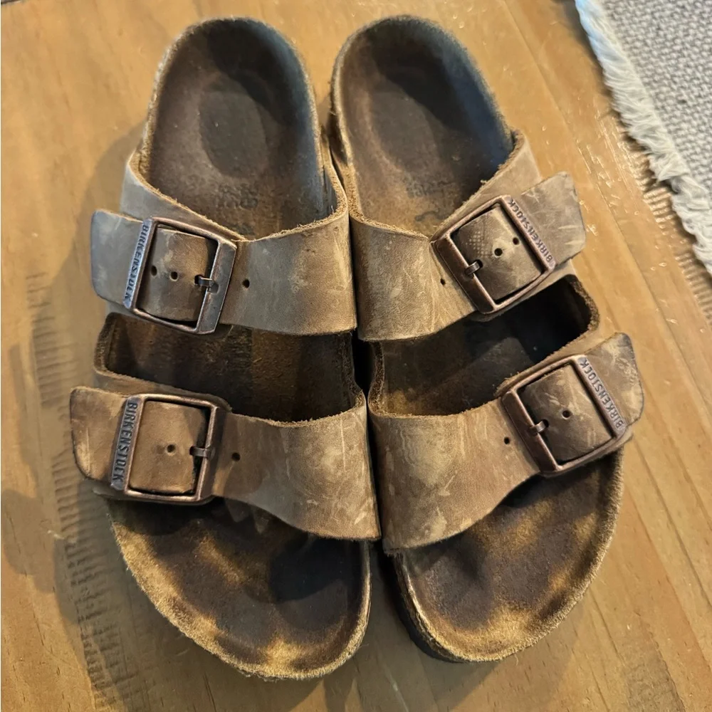 Birkenstock Arizona oiled leather in tobacco - Picture 4 of 4
